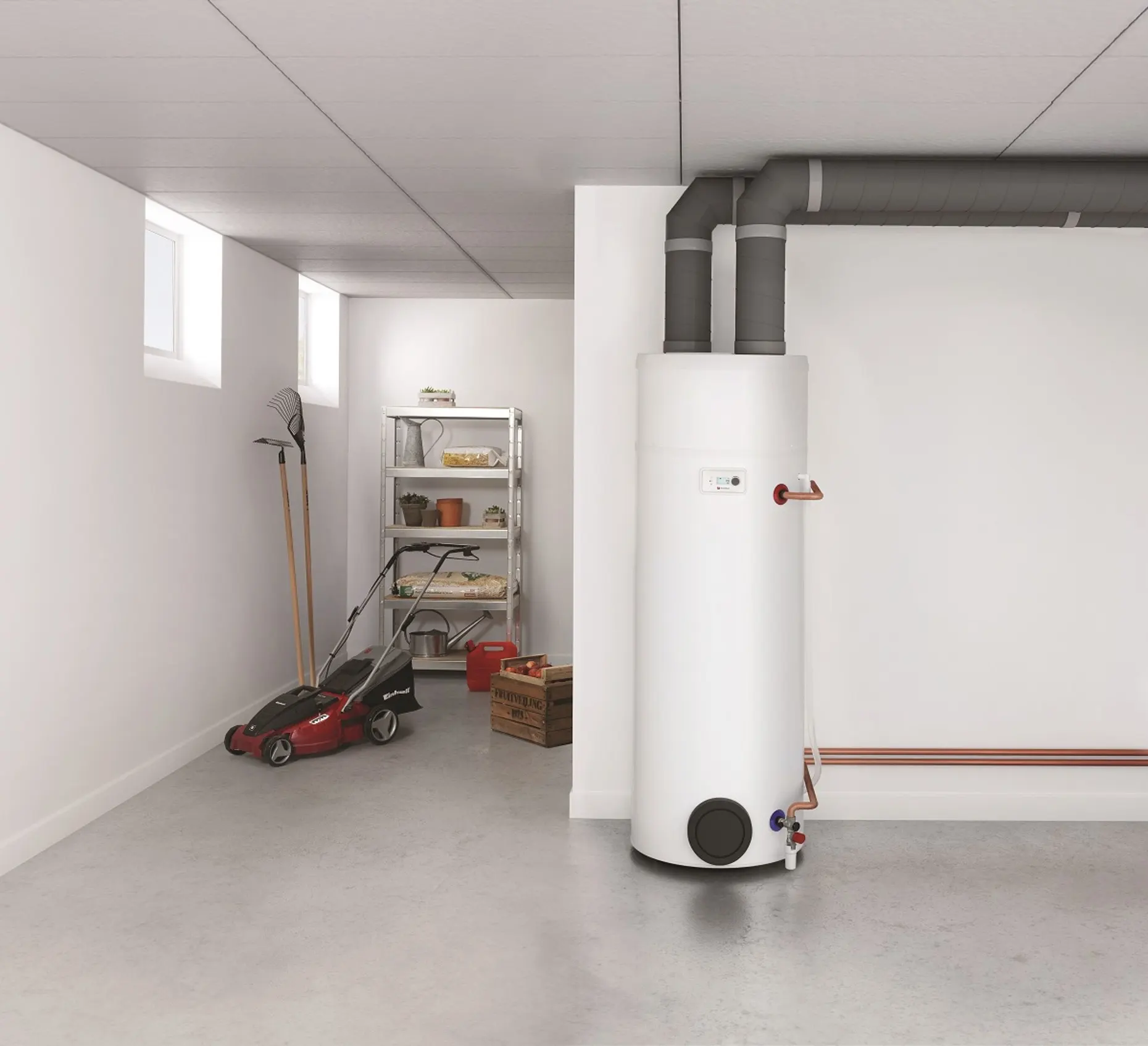 Installation d'un boiler thermodynamique à Tournai
